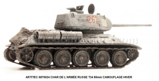 *PROMOS* - CHAR DE L'ARMÉE RUSSE T34 85mm CAMOUFLAGE HIVER
