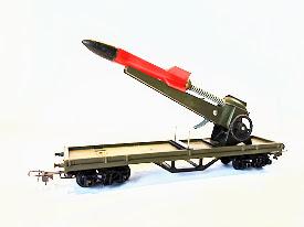 Wagons plat avec lance fusée Battle Space