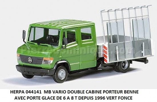MB VARIO T2 PORTEUR BENNE AVEC PORTE GLACE DE 6 A 8 T A PATIR DE 1996 VERT FONCE