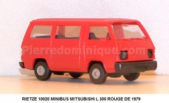  MINIBUS MITSUBISHI L 300 ROUGE  DE 1979