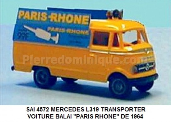 CAMIONNETTE MERCEDES L319 TRANSPORTER VOITURE BALAI
