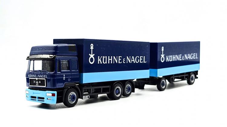 CAMION MAN DOUBLE SEMI REMORQUE KUHNE NAGEL