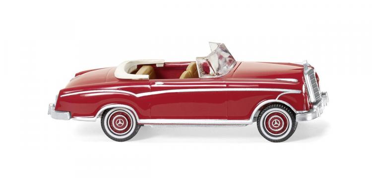 MERCEDES 220S CABRIOLET RUBY RED