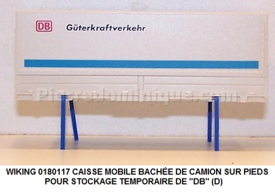 CAISSE MOBILE BACHÉE DE CAMION  SUR PIEDS POUR STOCKAGE TEMPORAIRE DE "DB" (D)