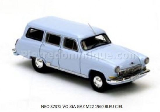 BREAK VOLGA GAZ M22 DE 1960 BLEU CIEL
