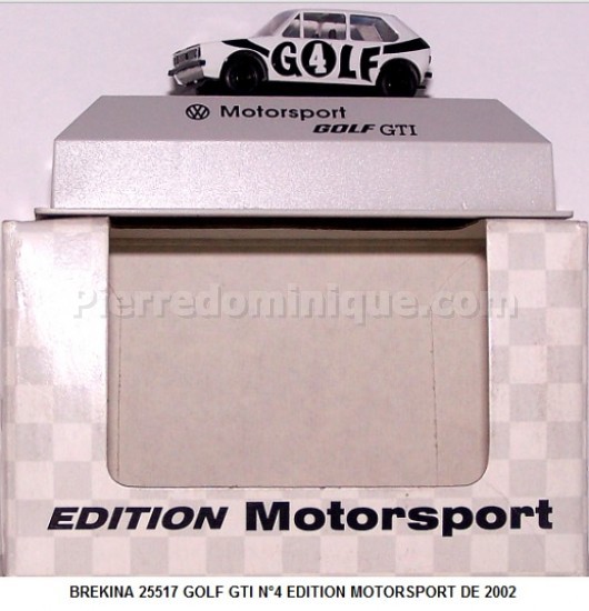 GOLF GTI N°4 EDITION MOTORSPORT DE 2002