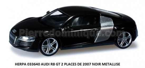 AUDI R8 GT 2 PLACES DE 2007 VERT FONCE METALLISE
