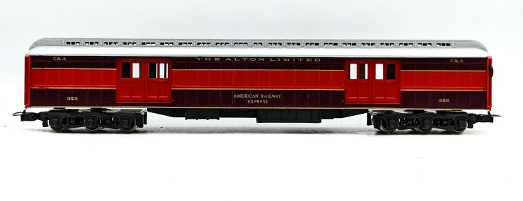FOURGON BAGAGES AMERICAN RAILWAY EXPRESS THE ALTON LIMITED CHICAGO & ALTON 326