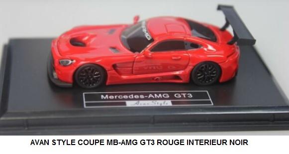 COUPE MB-AMG GT3 ROUGE INTERIEUR NOIR