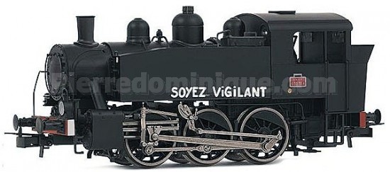 LOCOMOTIVE VAPEUR 030 TU 4 SOYEZ VIGILANT SNCF