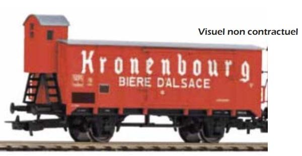 SET DE 2 WAGONS BIERES D'ALSACE KRONENBOURG ET MUTZIG SNCF - (A RESERVER)