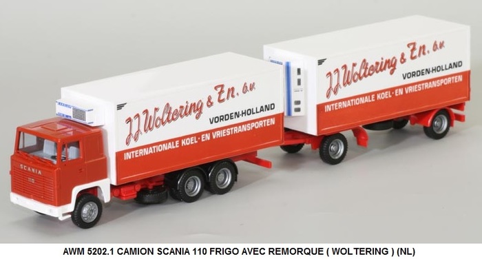 CAMION SCANIA 110 FRIGO AVEC REMORQUE ( WOLTERING ) (NL)