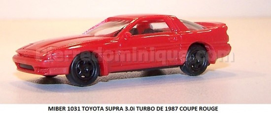 TOYOTA SUPRA 3.0i TURBO DE 1987 COUPE ROUGE