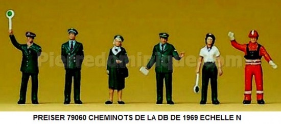 CHEMINOTS DE LA DB DE 1969 ECHELLE N