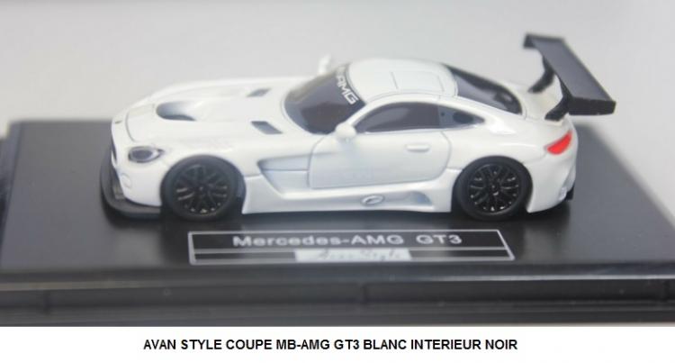 COUPE MB-AMG GT3 BLANC INTERIEUR NOIR