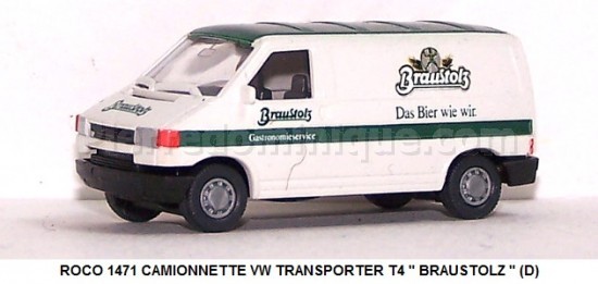 CAMIONNETTE VW TRANSPORTER T4 " BRAUSTOLZ " (D)