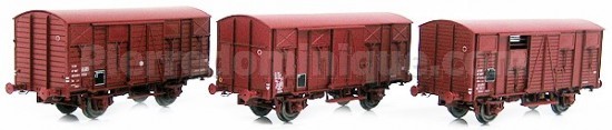 COFFRET 3 WAGONS COUVERT OCEM UIC SNCF
