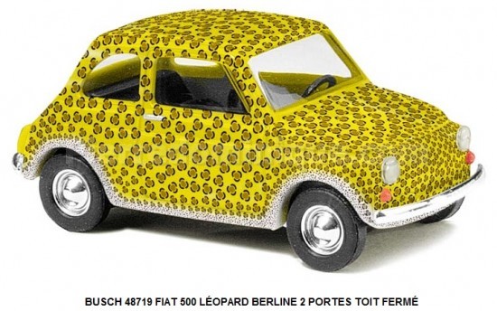 FIAT 500 LÉOPARD BERLINE 2 PORTES TOIT FERMÉ