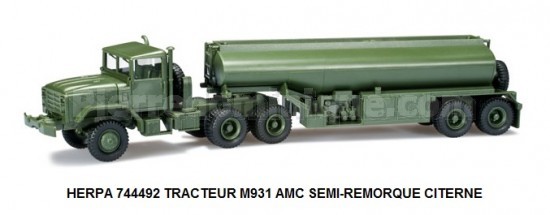 TRACTEUR M931 AMC SEMI-REMORQUE CITERNE