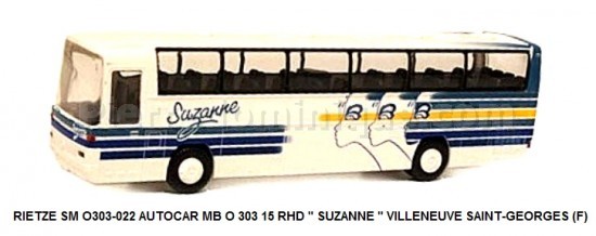 AUTOCAR MB O 303 15 RHD '' SUZANNE '' VILLENEUVE SAINT-GEORGES (F)