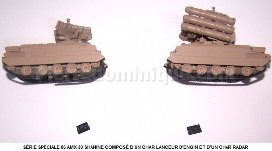 EXCLUSIF AMX 30 SHANINE COMPOSÉ D'UN CHAR LANCEUR D'ENGIN ET D'UN CHAR RADAR