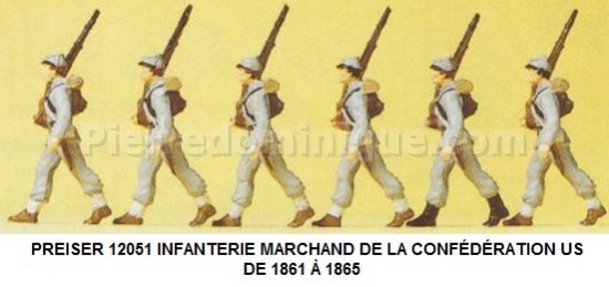 INFANTERIE MARCHAND DE LA CONFEDERATION US DE 1861 Ã€ 1865