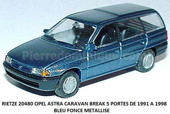 OPEL ASTRA CARAVAN BREAK 5 PORTES DE 1991 A 1998 BLEU FONCE METALLISE