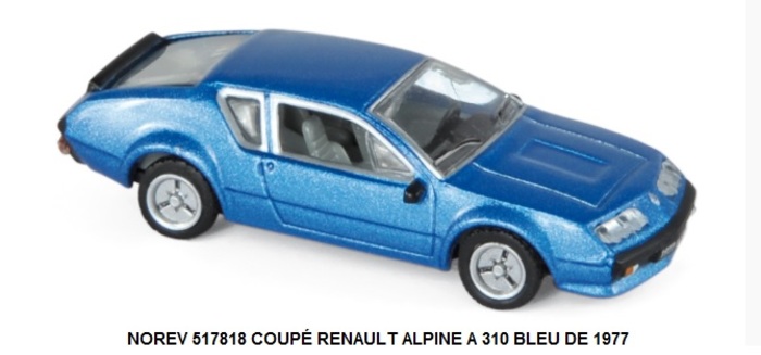 COUPÉ RENAULT ALPINE A 310 BLEU DE 1977