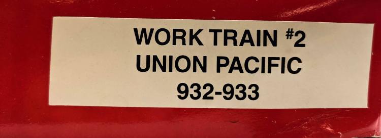 WORK TRAIN #2 - UNION PACIFIC - RAME COMPLETE