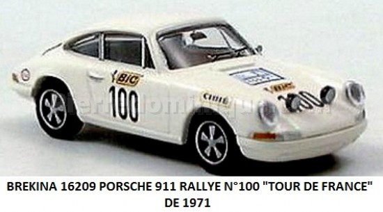 PORSCHE 911 RALLYE N° 100 ''TOUR DE FRANCE'' DE 1971