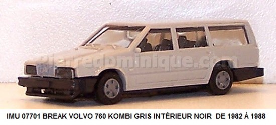 BREAK VOLVO 760 KOMBI GRIS INTÉRIEUR NOIR  DE 1982 Ã€ 1988