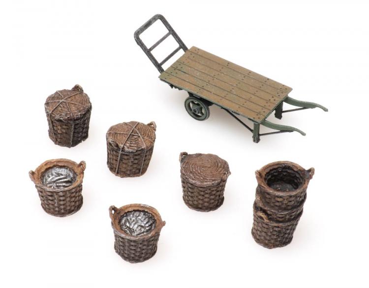 CHARIOT AVEC PANIER DE PECHE (X6)