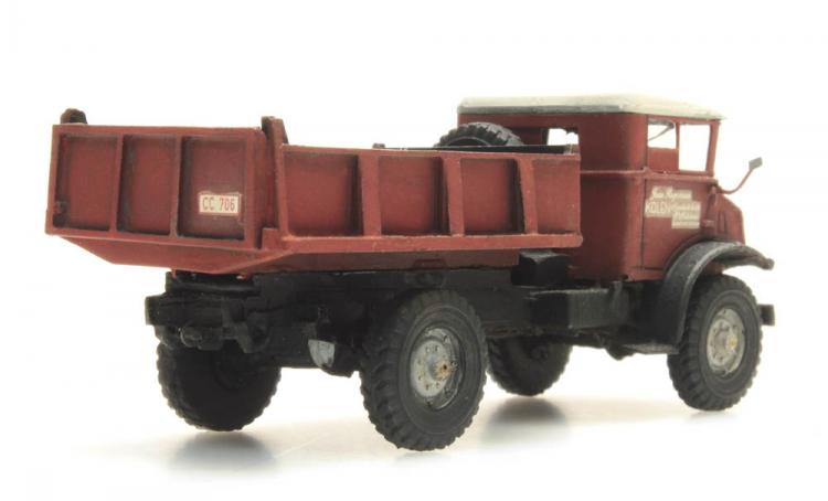 CHEVROLET 3t CAMION BENNE ROUGE TOIT BLANC JEAN ROGGEMAN