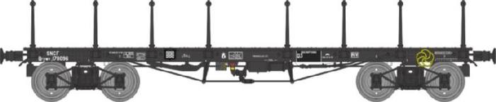 WAGON PLAT TP Qrywv 178096 RANCHERS LONGS B SNCF