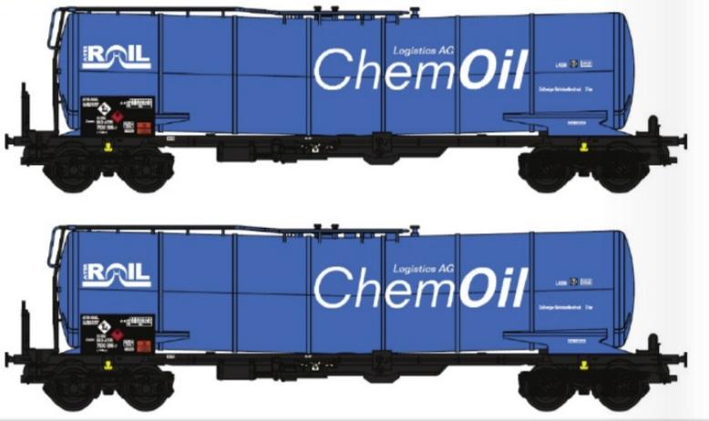 Roco 76028: DB - Coffret 2 pièces: Wagons citerne de la GATX