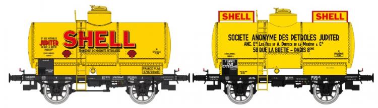 *PROMOS* - SET DE 2 WAGONS CITERNES OCEM 19 SHELL JUPITER PLM