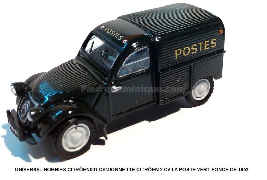Set 3 Miniatura Citroën 2CV La Poste – Scala 1/87 – Eko – Veicoli Postali Francesi