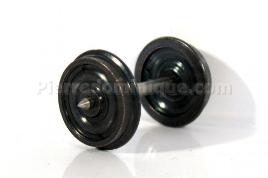 Set de 2 Essieux OCEM Roues Pleines D 1050 - Axe 24,3