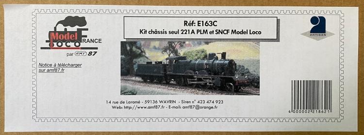 KIT CHASSIS MOTEUR SEUL 5-221A PLM ET SNCF