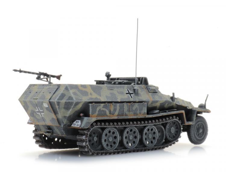 HALTRACK VEHICULE DE TRANSPORT DE TROUPE Sd.Kfz 251/9 AVEC CANON KwK 37 L24 STUMMEL (MEGOT) CAMOUFLAGE GRIS