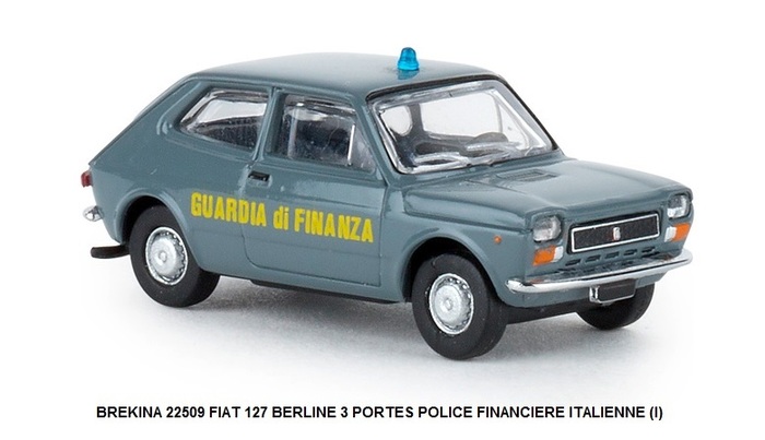 FIAT 127 BERLINE 3 PORTES POLICE FINANCIERE ITALIENNE (I)