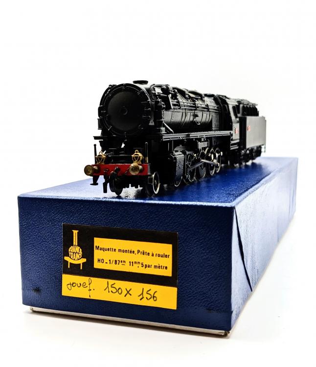 LOCOMOTIVE A VAPEUR 150X SNCF NOIRE - BASE JOUEF CHAMPAGNOLE