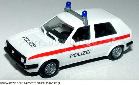VW GOLF II 4 PORTES  POLIZEI