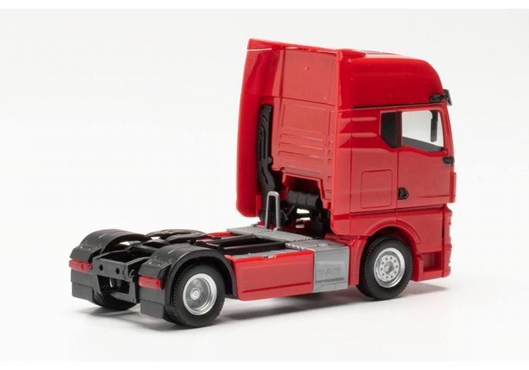 TRACTEUR MAN TGX GX A 2 ESSIEUX ROUGE AVEC RETROVISEUR CAMERA