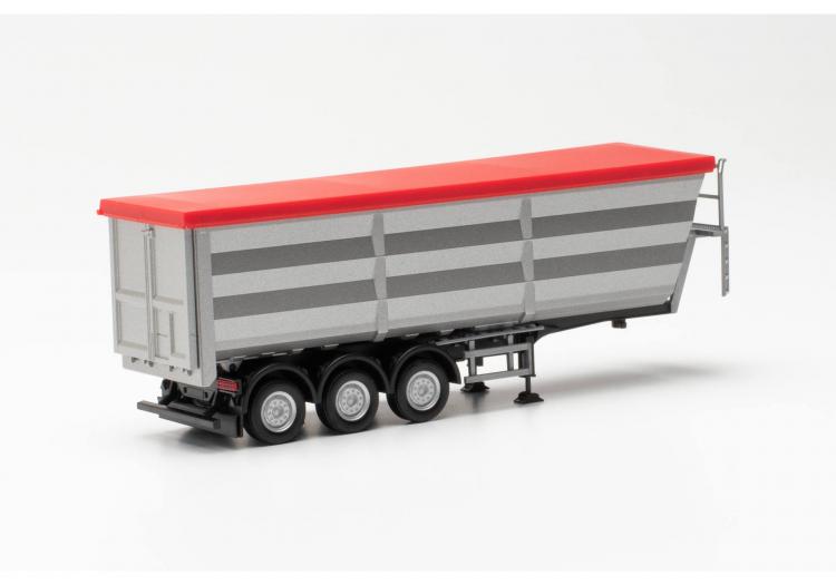 REMORQUE BENNE EN ACIER KEMPF ARGENT BACHE ROUGE
