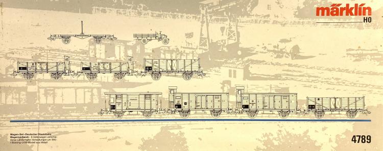 COFFRET WAGONS DES CHEMINS DE FERS D'ETAT ALLEMAND OVP - BOITE DEFRAICHIE