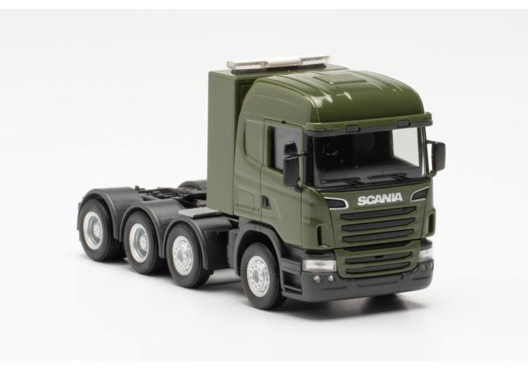 TRACTEUR SCANIA R09 4 ESSIEUX KAKI CHARGE LOURD