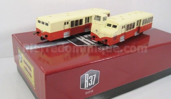 Autorail XBD 5616 + Remorque XRBD 9207 Rouge/Crème EpIIIc