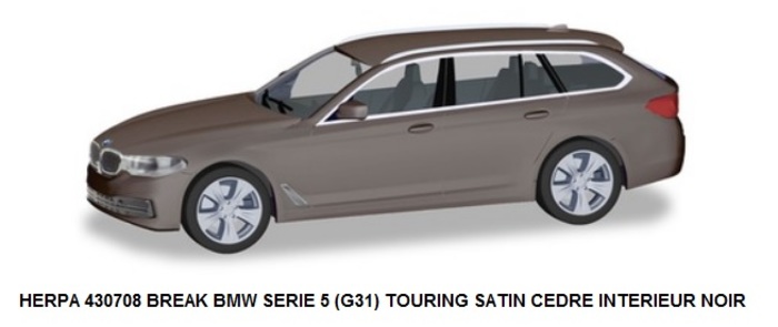 BREAK BMW SERIE 5 (G31) TOURING SATIN CEDRE INTERIEUR NOIR