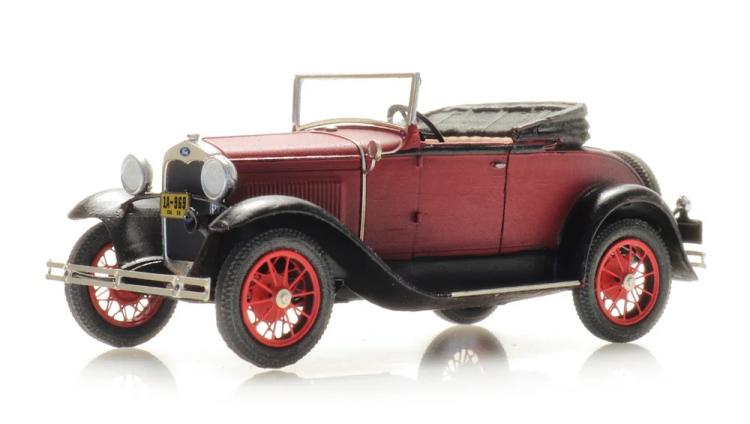 ROADSTER FORD MODEL A ROUGE DECAPOTE